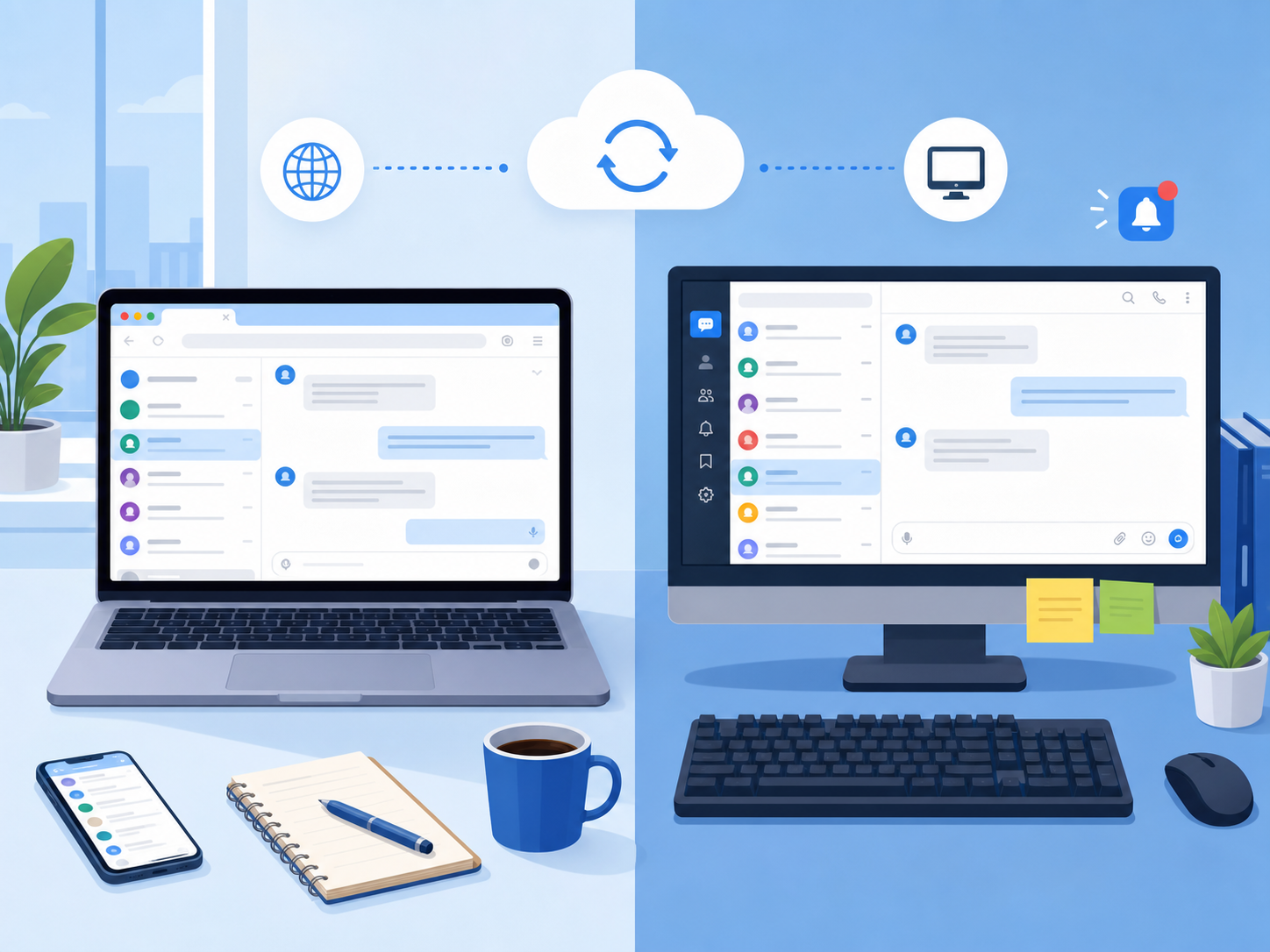 តើ Telegram Web និង Telegram Desktop ខុសគ្នាយ៉ាងដូចម្តេច?