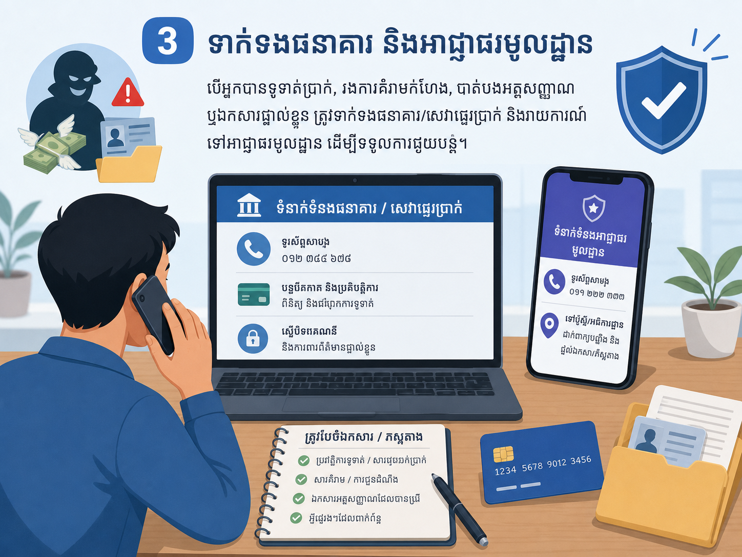 តើធ្វើដូចម្តេចដើម្បីរាយការណ៍ spam ឬ scam នៅលើ Telegram?